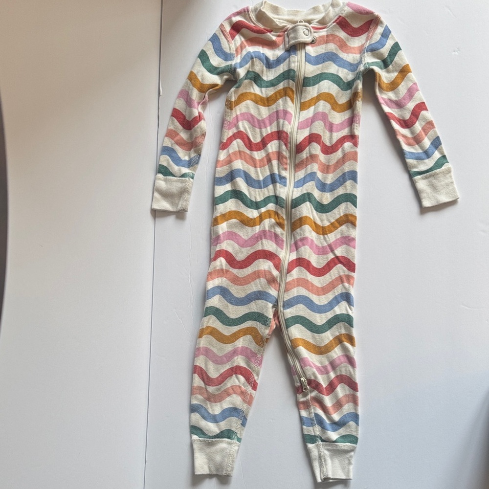 Hanna Andersson Multicolor Wave Kids Footie